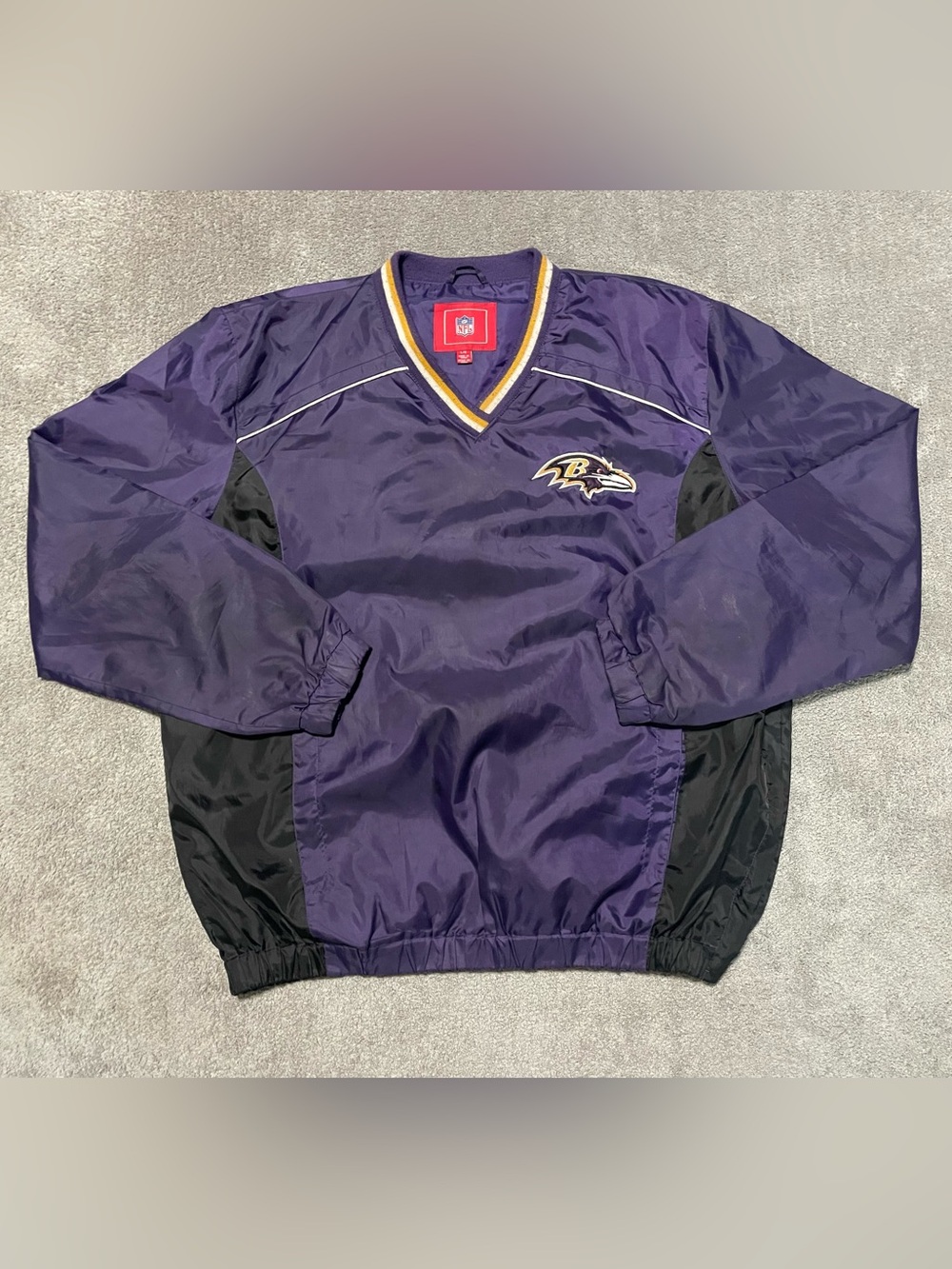 Vintage G-III Baltimore Ravens Warm Up Jacket Mens L Windbreaker Y2K